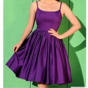 Pinup Girl Clothing PUG Purple Jenny Dress